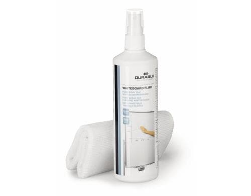 Durable Whiteboard Cleaning Set 250ml Spray, Mikrofasertuch