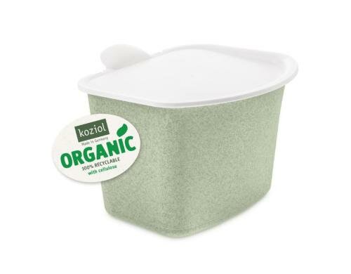 Koziol Recyclingeimer Bibo organic green HxBxL: 16x20.8x22.5cm, spülmaschinengeeigne