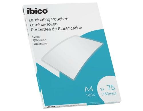 Ibico Laminierfolie A4 75 mic, 100 Stück, glänzend