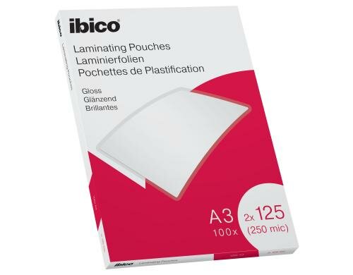 Ibico Laminierfolie A3 125 mic, 100 Stück, glänzend