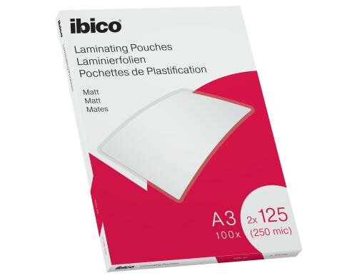 Ibico Laminierfolie A3 125 mic, 100 Stück, matt