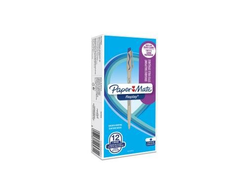 Papermate radierbarer Kugelschreiber Replay M, blau, 12 Stk.