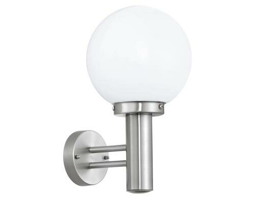 EGLO NISIA 1 Wandleuchte edelstahl Outdoor / exkl. 1x E27 60W