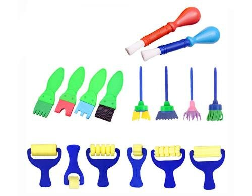 Malinos Malwerkzeugset 16-teilig Perfektes Set für verschiedene Maltechniken