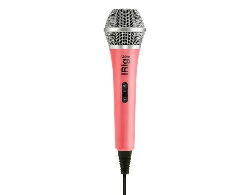 IK Multimedia iRig Voice pink, Hand-Mikrofon für iOS & Android