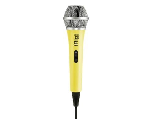 IK Multimedia iRig Voice gelb, Hand-Mikrofon für iOS & Android