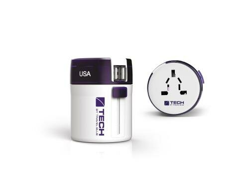 Travel Blue Weltreiseadapter Europa 2 polige Geräte, 2x USB
