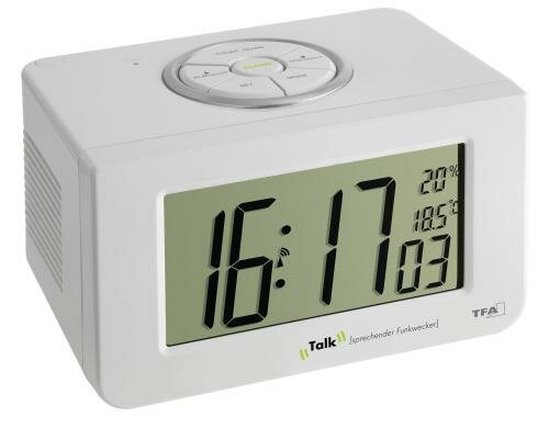 TFA  TALK Funk-Wecker ohne Batterie