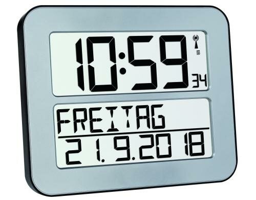 TFA  TimeLine MAX Funk-Wanduhr ohne Batterie