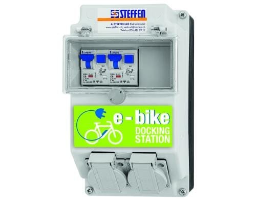 STEFFEN E-Bike Stromverteiler 2x T13 6A, 30mA, 10kA