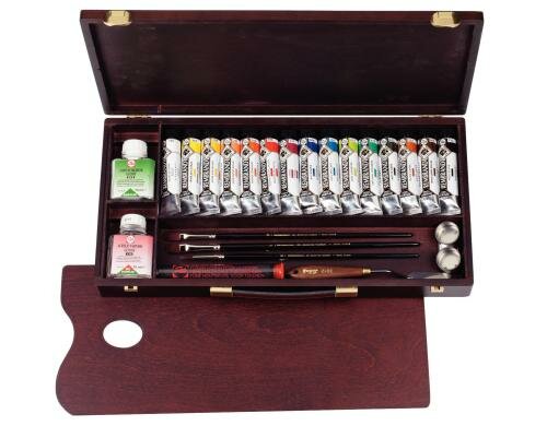 Rembrandt Acrylfarbe Professional Malkasten mit 15 Tuben