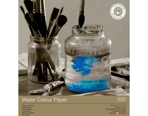 Rembrandt Aquarellpapier 30 x 40 cm 300g/m2, 20 Stk., 100% Baumwolle