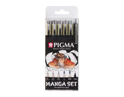 Sakura Fineliner Manga Tool Set 6-teilig