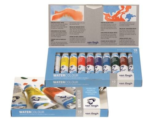 Van Gogh Aquarellfarbe Basis-Set 10 Tuben à 10 ml