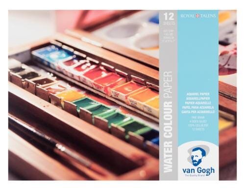 Van Gogh Aquarellpapier 30 x 40 cm 300g/m2, 12 Stk., 100% Zellulose