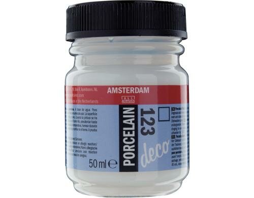 Amsterdam Porzellanfarbe 50 ml MATT FARBLOS, Deckfähigkeit: Transparent