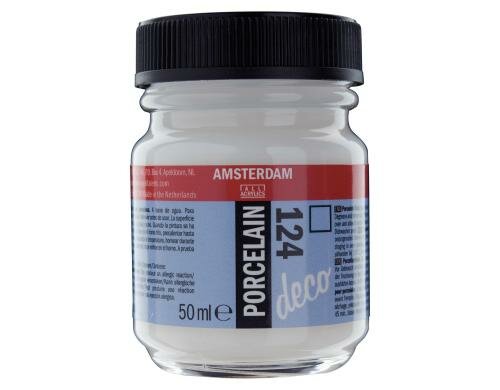 Amsterdam Porzellanfarbe 50 ml GLANZ FARBLOS, Deckfähigkeit: Transparent