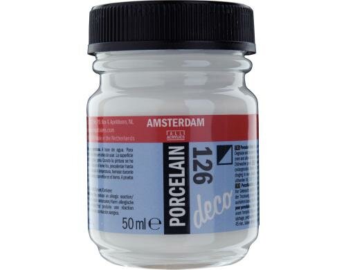Amsterdam Porzellanfarbe 50 ml WEISS DECKEND, Deckfähigkeit: Halbdeckend