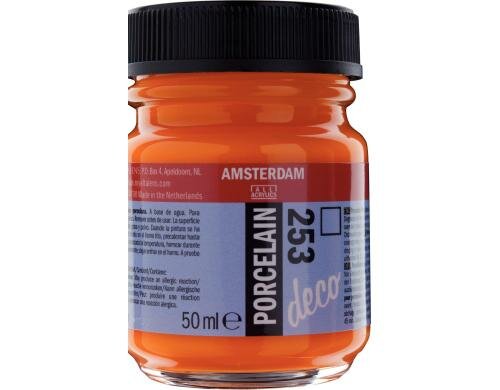 Amsterdam Porzellanfarbe 50 ml GOLDGELB, Deckfähigkeit: Transparent