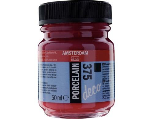 Amsterdam Porzellanfarbe 50 ml BORDEAUX, Deckfähigkeit: Deckend