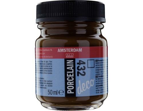 Amsterdam Porzellanfarbe 50 ml TERRA, Deckfähigkeit: Transparent