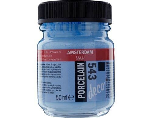 Amsterdam Porzellanfarbe 50 ml SANFTBLAU DECK, Deckfähigkeit: Deckend