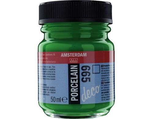Amsterdam Porzellanfarbe 50 ml FRUEHLINGSGRUEN, Deckfähigkeit: Transp.