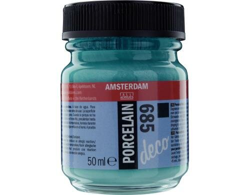 Amsterdam Porzellanfarbe 50 ml TURKIS DECK, Deckfähigkeit: Deckend