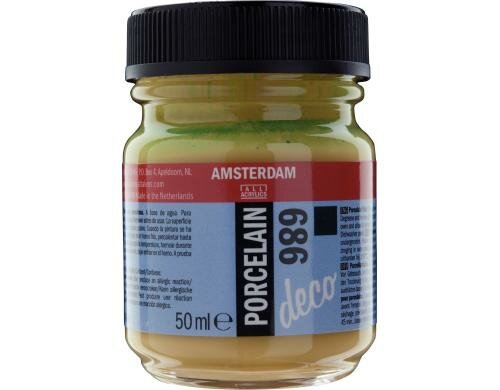 Amsterdam Porzellanfarbe 50 ml OLIVGRN DECK, Deckfähigkeit: Deckend