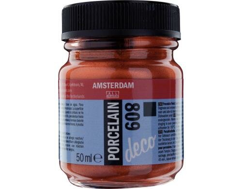Amsterdam Porzellanfarbe 50 ml KUPFER DECK, Deckfähigkeit: Deckend