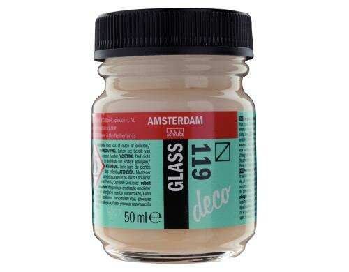 Amsterdam Glasfarbe 50 ml TRANSP.WEISS, Deckfähigkeit: Halbtran.