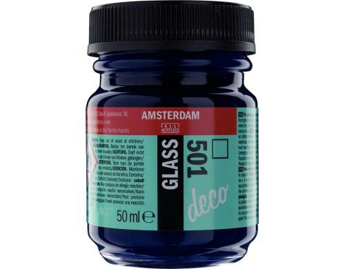 Amsterdam Glasfarbe 50 ml HELLBLAU ZYAN, Deckfähigkeit: Transp.