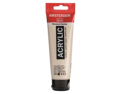 Amsterdam Acrylfarbe Standard 289 120 ml, Farbe: Titanbuff H, Deckend