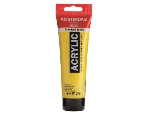 Amsterdam Acrylfarbe Standard 275 120 ml, Farbe: Primärgelb, Halbdeckend