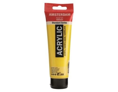 Amsterdam Acrylfarbe Standard 268 120 ml, Farbe: Azogelb H, Halbdeckend