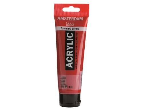 Amsterdam Acrylfarbe Standard 318 120 ml, Farbe: Karmin, Halbdeckend