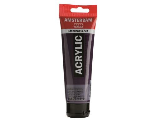Amsterdam Acrylfarbe Standard 568 120 ml, Farbe: Perm. Blauviolett, Halbtra.