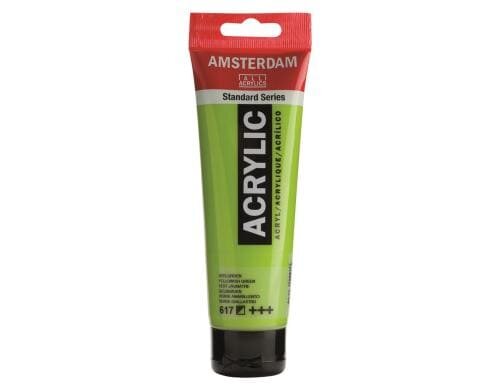Amsterdam Acrylfarbe Standard 617 120 ml, Farbe: Gelbgrün, Halbdeckend