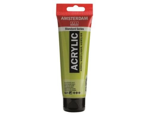 Amsterdam Acrylfarbe Standard 621 120 ml, Farbe: Olivgrün H, Halbdeckend