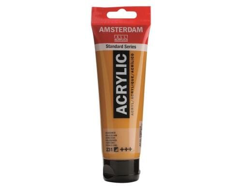 Amsterdam Acrylfarbe Standard 231 120 ml, Farbe: Goldocker, Halbdeckend