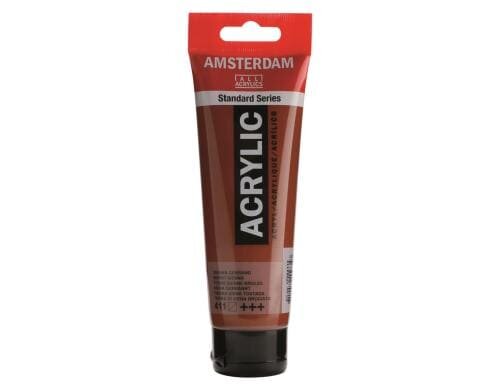 Amsterdam Acrylfarbe Standard 411 120 ml, Farbe: Siena Gebrannt, Halbtransp.