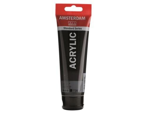 Amsterdam Acrylfarbe Standard 735 120 ml, Farbe: Oxidschwarz, Deckend