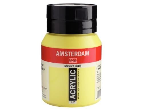 Amsterdam Acrylfarbe Standard 267 500 ml, Farbe: Azogelb Zitron, Halbdeckend