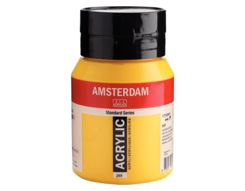Amsterdam Acrylfarbe Standard 269 500 ml, Farbe: Azogelb M, Halbdeckend