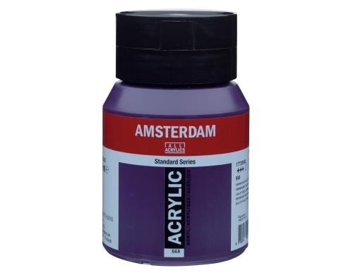 Amsterdam Acrylfarbe Standard 568 500 ml, Farbe: Perm. Blauviolett, Halbtra.