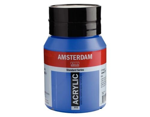 Amsterdam Acrylfarbe Standard 512 500 ml, Farbe: Kobaltblau, Halbdeckend