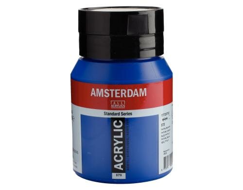Amsterdam Acrylfarbe Standard 570 500 ml, Farbe: Phthaloblau, Transparent