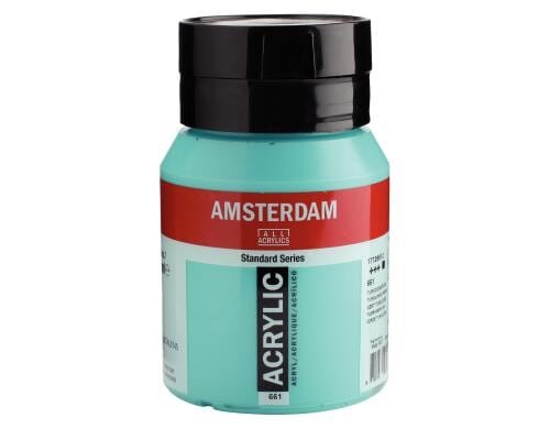 Amsterdam Acrylfarbe Standard 661 500 ml, Farbe: Türkisgrün, Deckend