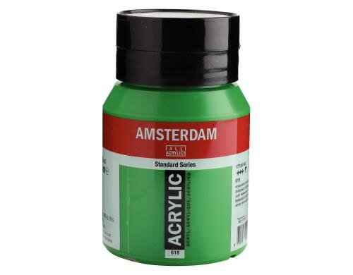 Amsterdam Acrylfarbe Standard 618 500 ml, Farbe: Perm.grün H, Halbdeckend
