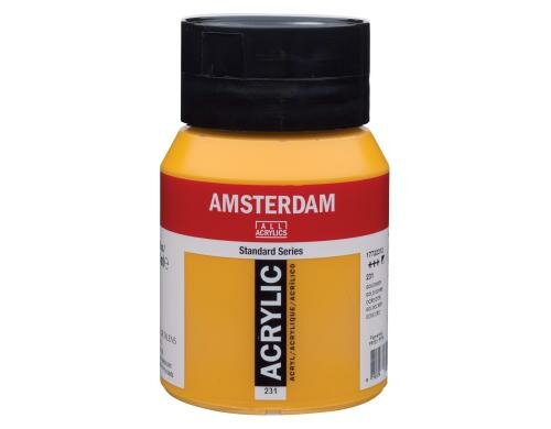 Amsterdam Acrylfarbe Standard 231 500 ml, Farbe: Goldocker, Halbdeckend
